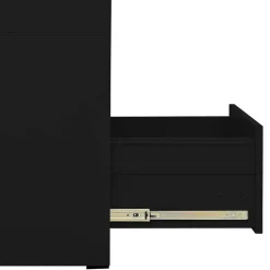 vidaXL Archiefkast 46x62x72,5 cm staal zwart