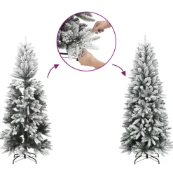 vidaXL Artificial Pre-lit Kerstboom met Ballenset Groen 150 cm