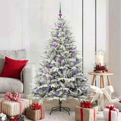 vidaXL Artificial Pre-lit Kerstboom met Ballenset Groen 150 cm