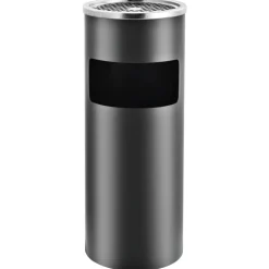 vidaXL Asbak/prullenbak 30 L staal grijs
