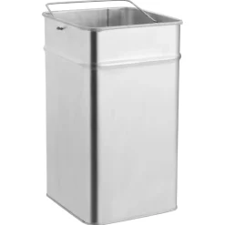 vidaXL Asbak/prullenbak 36 L staal zwart