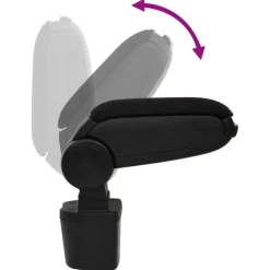 vidaXL Autoarmsteun voor NISSAN JUKE (na 2010) 14,5x31,5x(30-48) cm ABS zwart