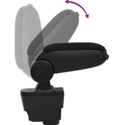 vidaXL Auto-armsteun 11x35x(32-49) cm ABS zwart