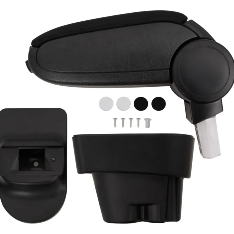 vidaXL Autoarmsteun 12x36x(33,5-48) cm ABS zwart