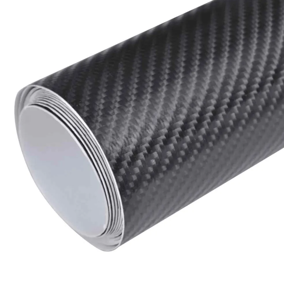 vidaXL Autofolie 4D 100x150 cm zwart