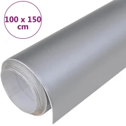vidaXL Autofolie 100x150 cm matzilverkleurig