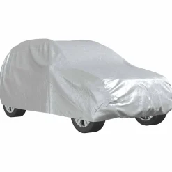 vidaXL Autohoes voor SUV met gespriemen M volledig zilverkleurig