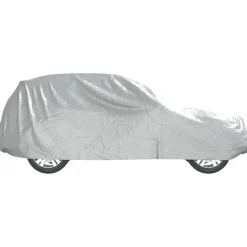vidaXL Autohoes voor SUV met gespriemen M volledig PEVA zilverkleurig