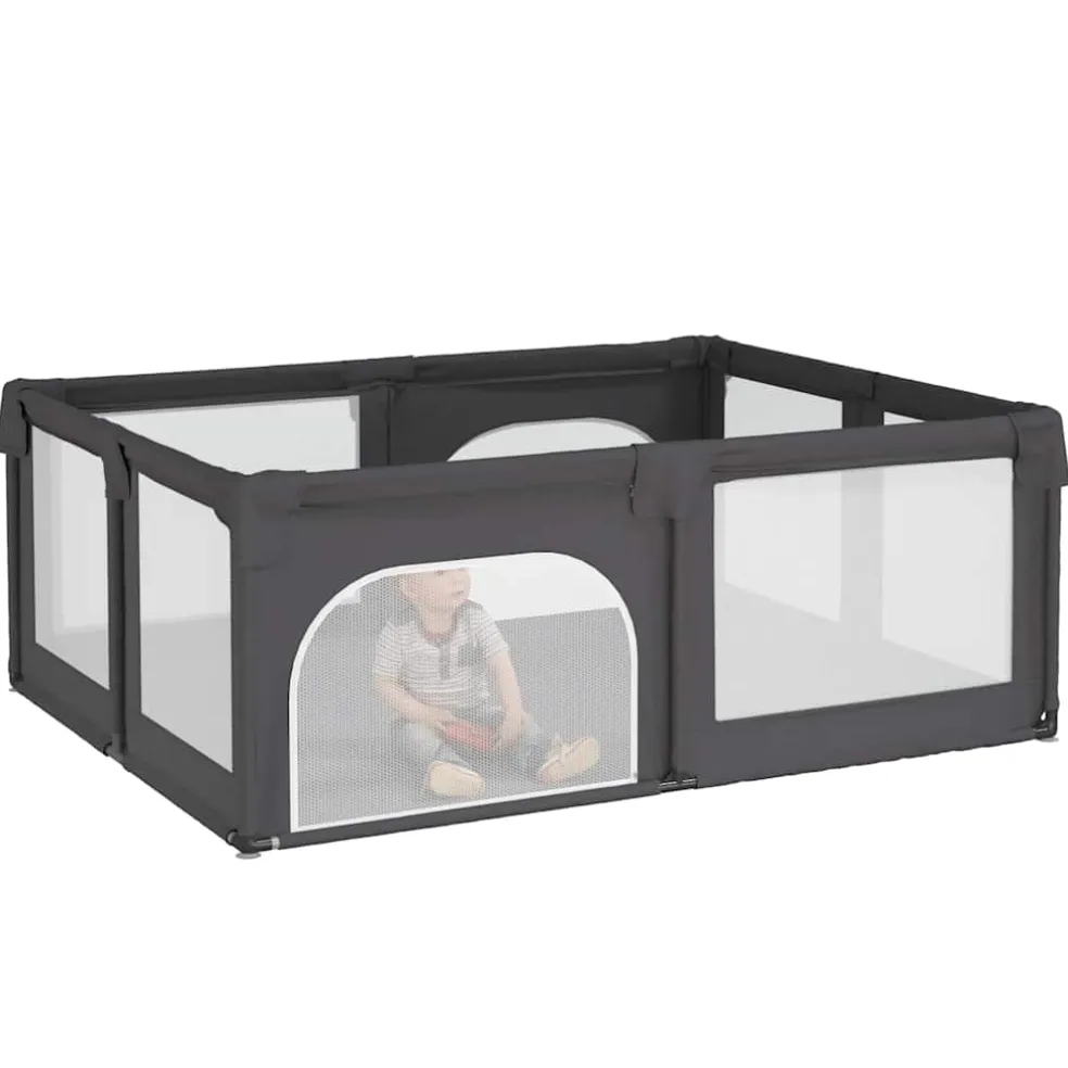 vidaXL Babybox met 2 deuren oxford stof donkergrijs