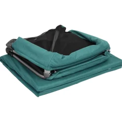 vidaXL Babybox met matras linnen groen