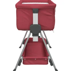 vidaXL Babybox met matras linnen rood