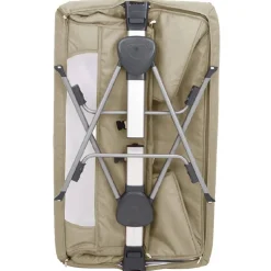 vidaXL Babybox met matras linnen taupe