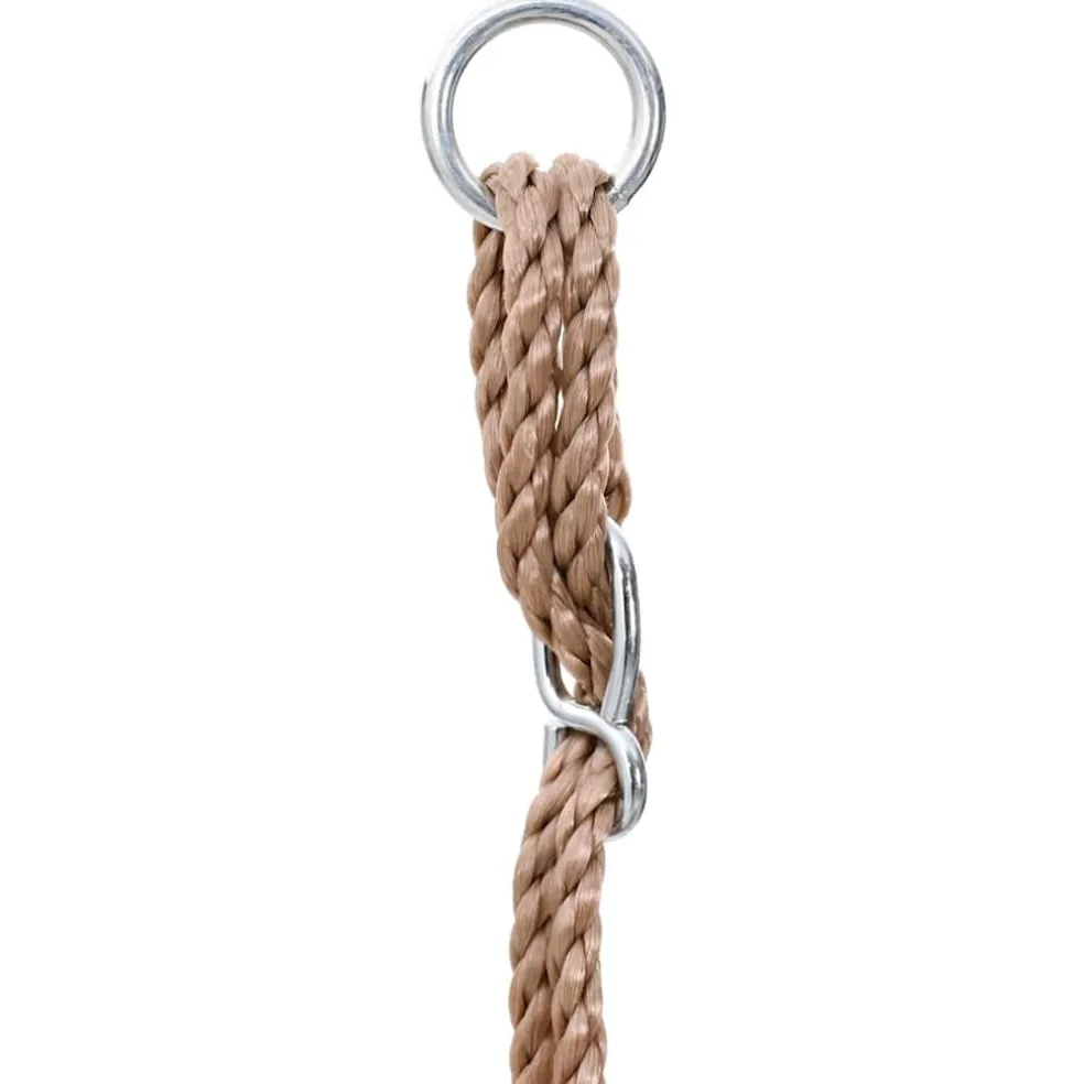 vidaXL Babyschommel met veiligheidsgordel katoen hout blauw