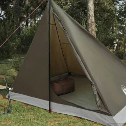 vidaXL Backpacking Tent 4-persoons Bruin en Grijs