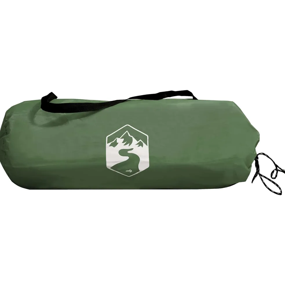 vidaXL Backpacking Tent 2-persoons Groen 185T Polyester met PU Coating