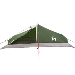 vidaXL Backpacking Tent 2-persoons Groen 185T Polyester met PU Coating