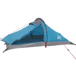 vidaXL Backpacking Tent 2-persoons Blauw 185T Polyester met PU Coating
