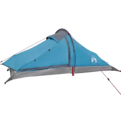 vidaXL Backpacking Tent 2-persoons Blauw 185T Polyester met PU Coating