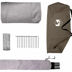 vidaXL Backpacking Tent 2-persoons Bruin en Grijs