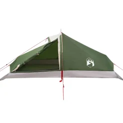 vidaXL Backpacking Tent 4-persoons Groen 185T Polyester met PU Coating