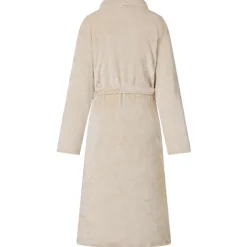 vidaXL Badjas zonder Kap Beige s Flanel