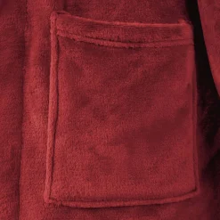 vidaXL Badjas zonder Kap Bordeaux Rood s Flanel