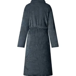 vidaXL Badjas zonder Kap Marineblauw s Flanel