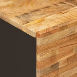 vidaXL Badkamer Hangkast Naturel 38 x 33 x 48 cm Massief Mango Hout