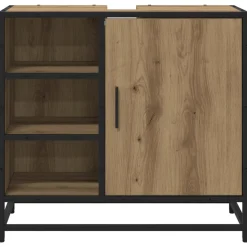 vidaXL Badkamerkast Artisan Eiken 65 x 33 x 60 cm Bewerkt hout