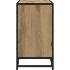 vidaXL Badkamerkast Artisan Eiken 65 x 33 x 60 cm Bewerkt hout