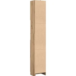 vidaXL Badkamerkast Artisan Eiken 32x25,5x190 cm Bewerkt Hout
