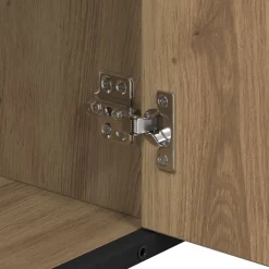 vidaXL Badkamerkast Artisan Eiken 80 x 33 x 60 cm Bewerkt hout