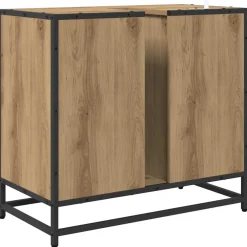 vidaXL Badkamerkast Artisan Eiken 65 x 33 x 60 cm Bewerkt hout