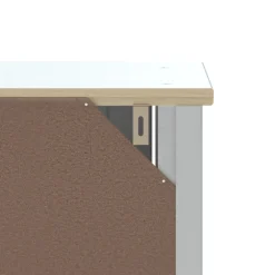 vidaXL Badkamerkast BERG 40x34x110 cm massief grenenhout wit