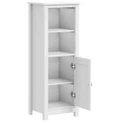 vidaXL Badkamerkast BERG 40x34x110 cm massief grenenhout wit