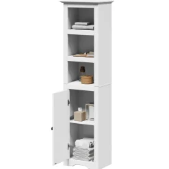 vidaXL Badkamerkast BODO 44x30x160 cm wit
