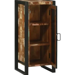 vidaXL Badkamerkast Bruin 40 x 35 x 90 cm Massief Gerecycled Hout