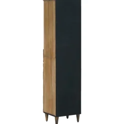 vidaXL Badkamerkast Bruin 38 x 33 x 160 cm Massief Mango Hout