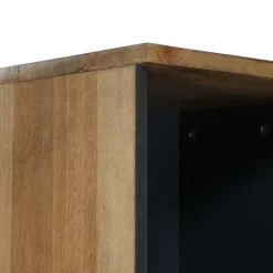 vidaXL Badkamerkast Bruin 38 x 33 x 160 cm Massief Mango Hout