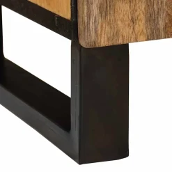 vidaXL Badkamerkast Bruin 38 x 33 x 58 cm Massief Mango Hout
