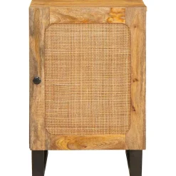 vidaXL Badkamerkast Bruin 38 x 33 x 58 cm Massief Mango Hout