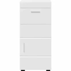 vidaXL Badkamerkastenset TULUM Wit 37 x 31,5 x 82 cm Bewerkt hout