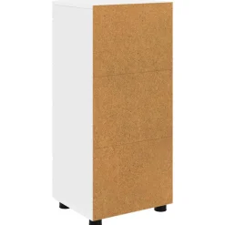 vidaXL Badkamerkastenset TULUM Wit 37 x 31,5 x 82 cm Bewerkt hout