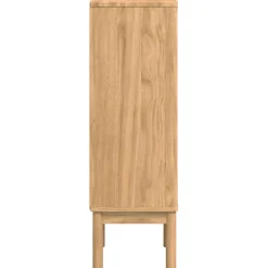 vidaXL Badkamerkast FLORO Wasbruin 35 x 30 x 90 cm Massief Vurenhout