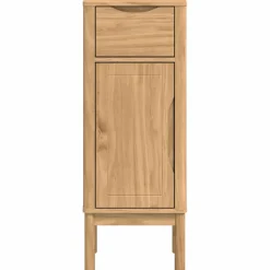 vidaXL Badkamerkast FLORO Wasbruin 35 x 30 x 90 cm Massief Vurenhout