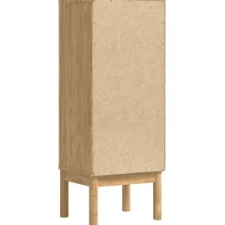 vidaXL Badkamerkast FLORO Wasbruin 35 x 30 x 90 cm Massief Vurenhout