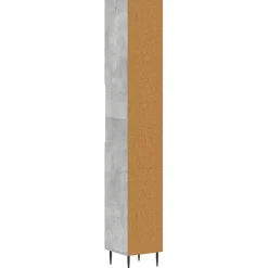 vidaXL Badkamerkast met Open Plank HAARLEM Betongrijs 30 x 31 x 190 cm