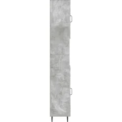 vidaXL Badkamerkast met Open Plank HAARLEM Betongrijs 30 x 31 x 190 cm
