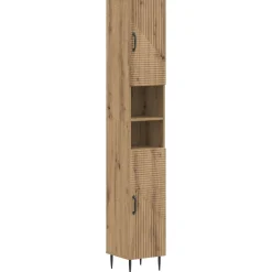 vidaXL Badkamerkast met Open Plank HAARLEM Artisanaal eiken