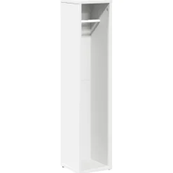 vidaXL Badkamerkast met rolhouder 20,5x20x90 cm wit